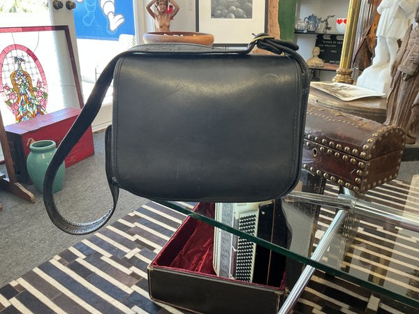 1980s-early 90s Coach Nottingham Binocular Bag- black