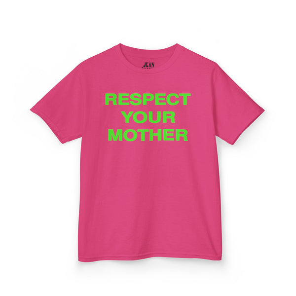 Respect Your Mother Tee Green Print