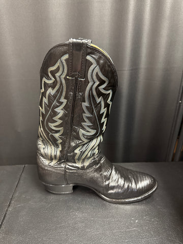 1990s Black Justin's Cowboy Boots, Mens Size 9