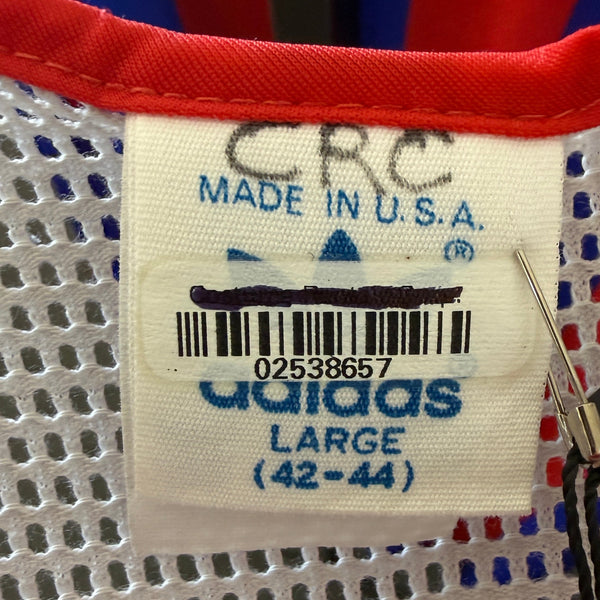 Vintage 80s Adidas Trefoil Mesh Running Tank Top Singlet – Made in USA Large