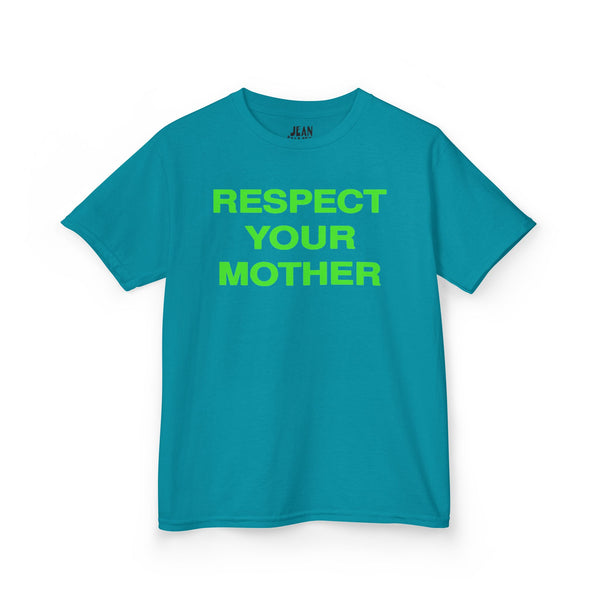 Respect Your Mother Tee Green Print