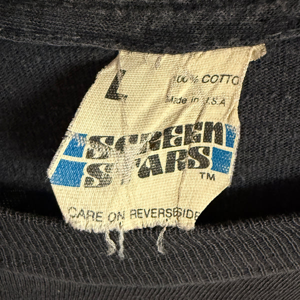 Vintage 1983 Krokus "Headhunter" Tour Tee – Screen Stars Blue Bar Tag