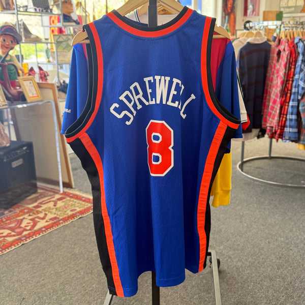 Mitchell & Ness New York Knicks Latrell Sprewell Jersey Blue – 3XL