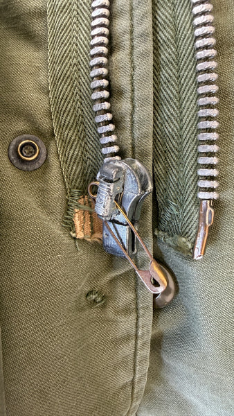 Vintage 1964 U.S. Army M-51 Field Jacket – Short Medium – Original Conmar Aluminum Zipper