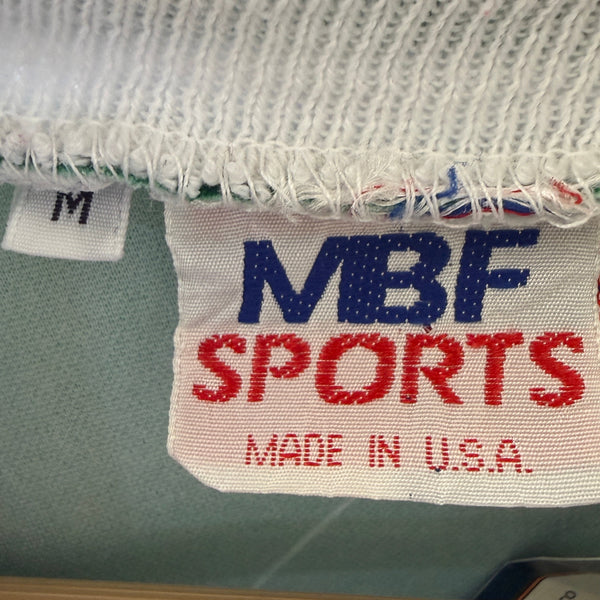 Vintage 80s MBF Sports Almaden Valley Soccer Jersey Checkerboard – USA Made M
