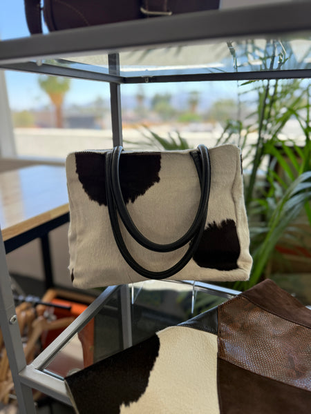 cowhide l'altra moda handbag