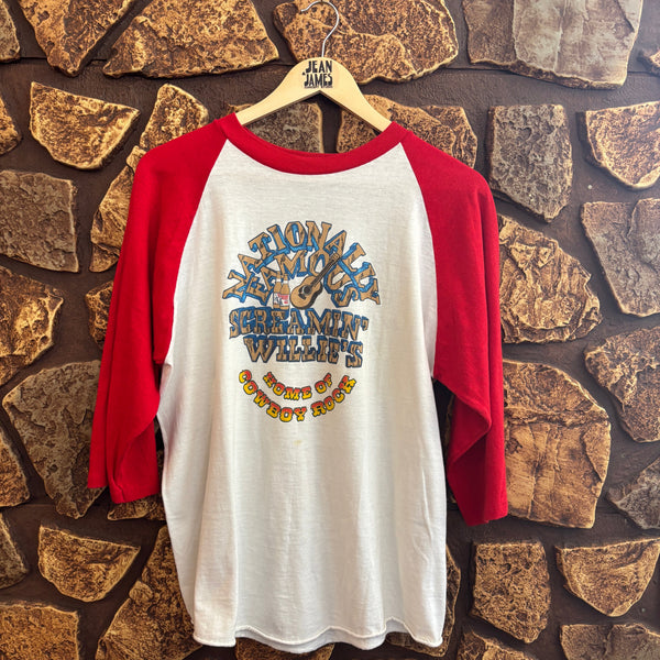 Vintage 80s Screamin' Willie's Garner Valley Raglan Tee – Home of Cowboy Rock