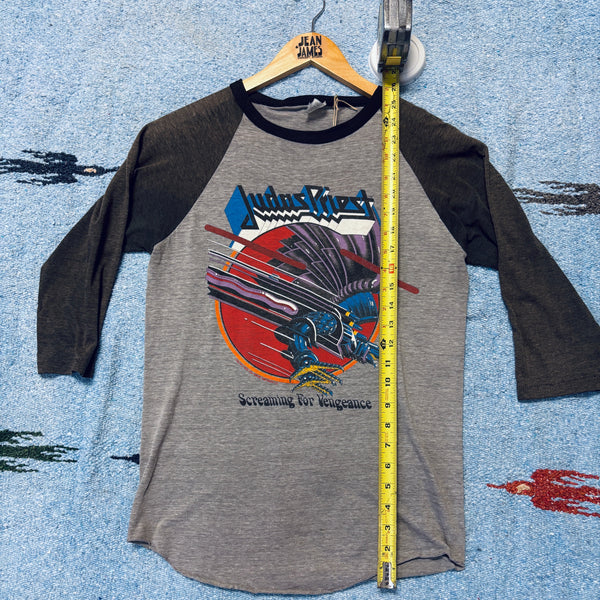Vintage 1982 Judas Priest "Screaming for Vengeance" Tour Raglan – Double Sided