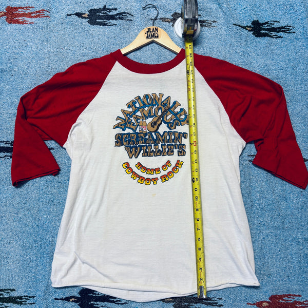 Vintage 80s Screamin' Willie's Garner Valley Raglan Tee – Home of Cowboy Rock