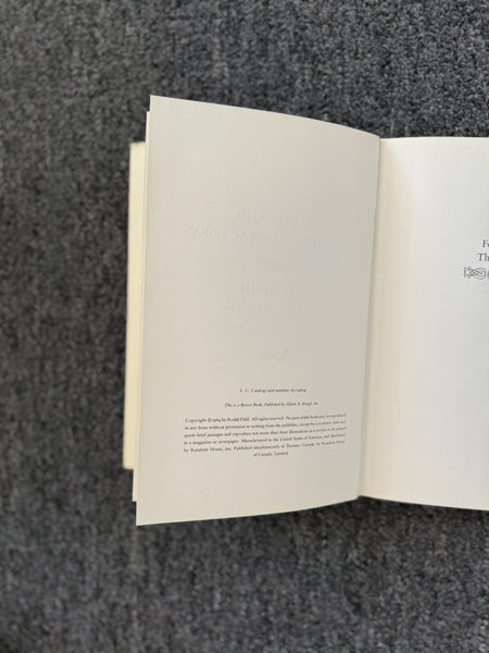Charlie and the Chocolate Factory book 1964 !st Edition