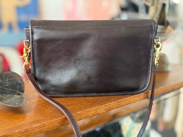 Vintage Coach Convertible Clutch 9635 Burgandy