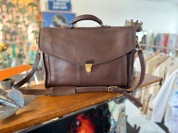 Coach Vintage 9790 Morgan Briefcase Mahogany Brown