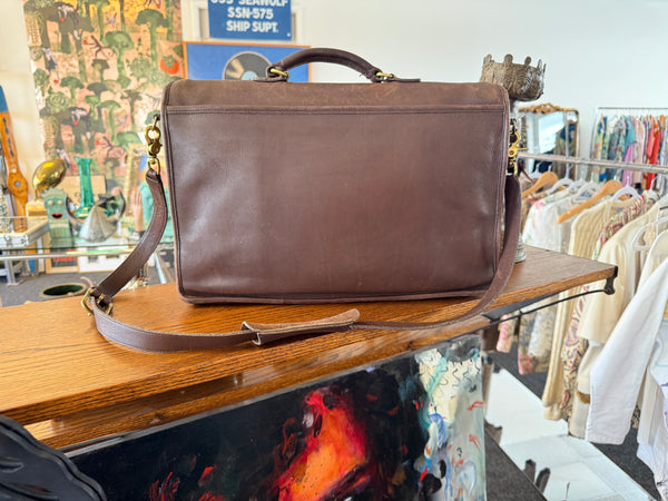 Coach Vintage 9790 Morgan Briefcase Mahogany Brown