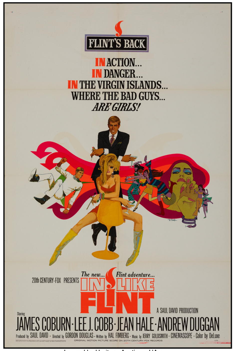 Original In Like Flint, 1967 Movie Poster