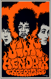 Original Jimi Hendrix Experience, 1968 Movie Poster
