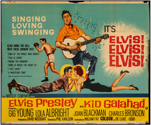 Original Elvis Presley as Kid Galahad, 1962 Movie Poster
