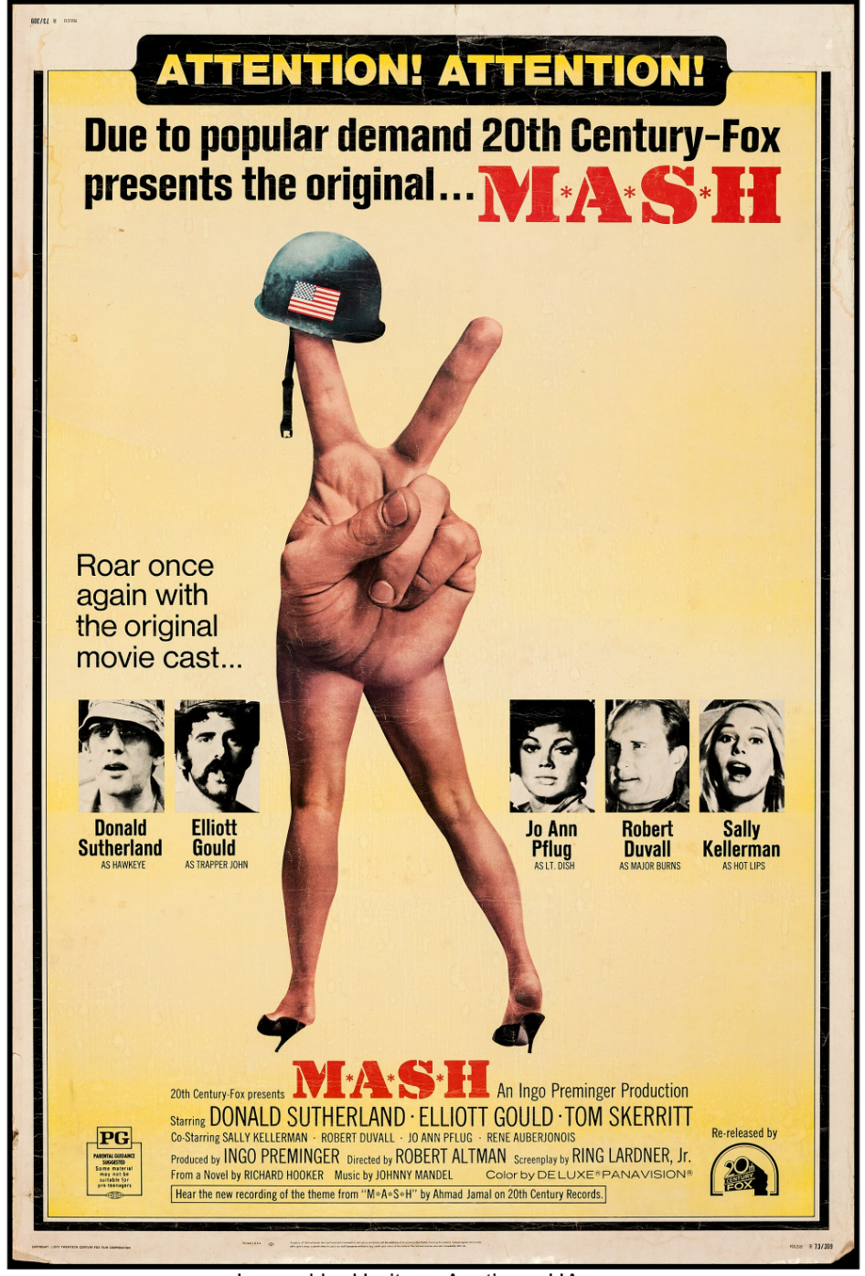 Original Mash, 1973 Movie Poster