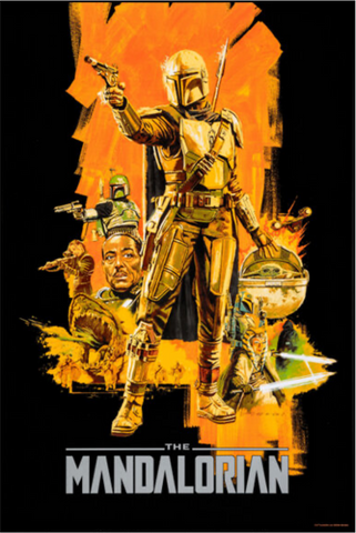 Original The Mandalorian "Only One Way" - Reg. 152/175 by Paul Mann(Bottleneck Gallery, 2023)