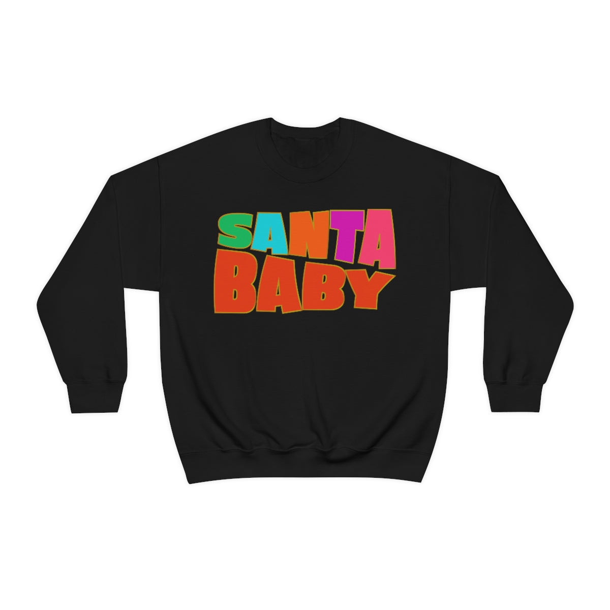 Santa Baby Sweatshirt in black