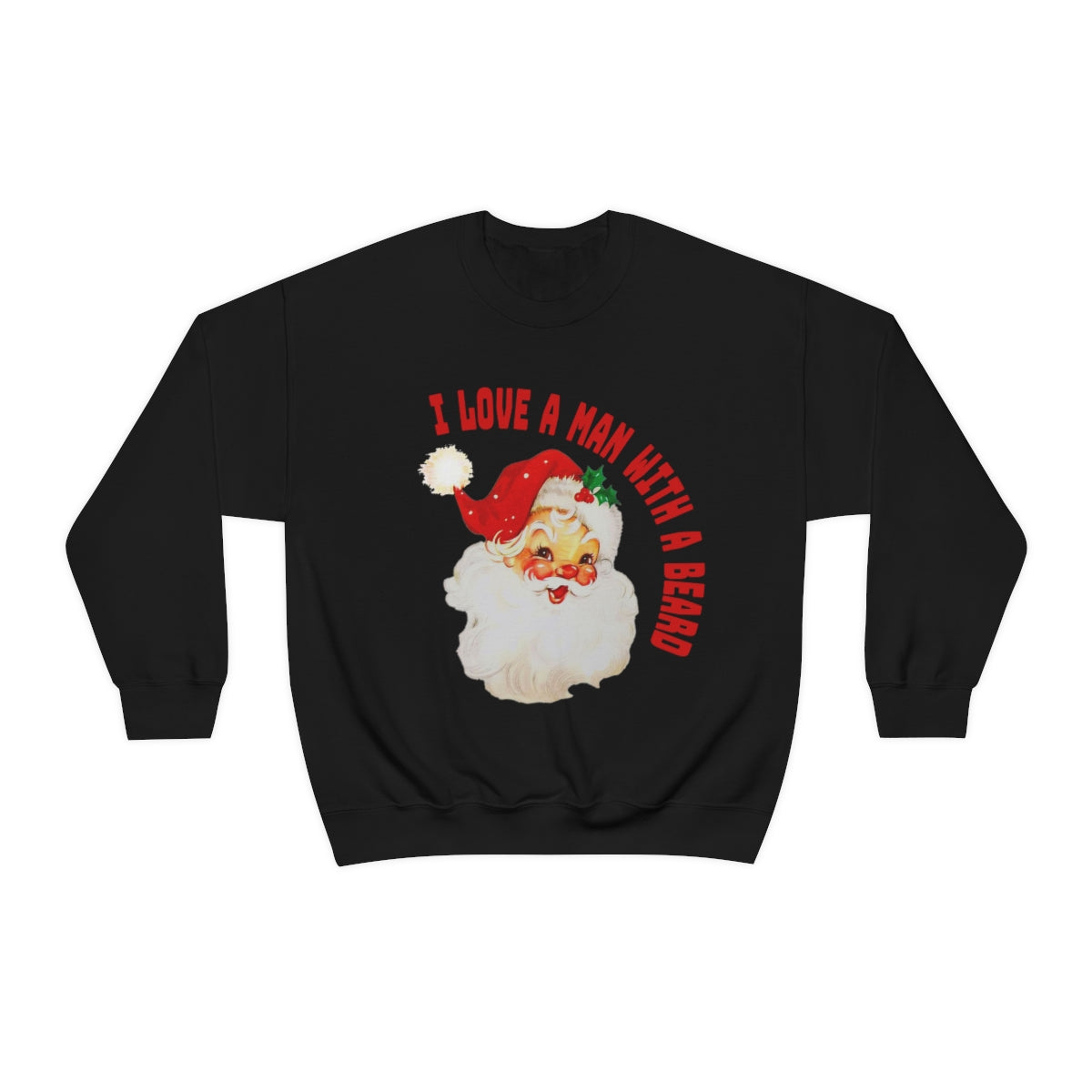 Santa Beard Crewneck Sweatshirt
