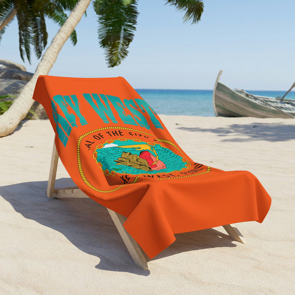 Key West Beach Towel, Personalized Beach Towels, Pool Towels, Adult Beach Towels, Monogrammed Pool Towels, Pattern Pool Towels