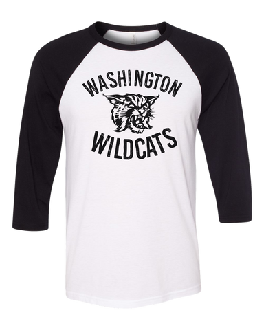 Youth Wildcats logo Baseball Tee