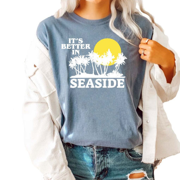 Seaside t-shirt, Seaside Crewneck, Seaside Shirt, Caribbean Beach Pullover, Spring Break Beach t-shirt, Beach Cover Up