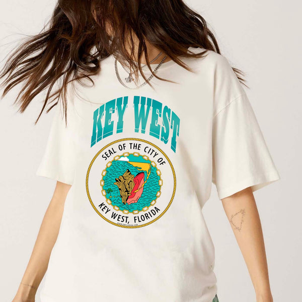 Key West t-shirt, Key West Crewneck, Key West Shirt, Caribbean Beach Pullover, Spring Break Beach t-shirt, Beach Cover Up