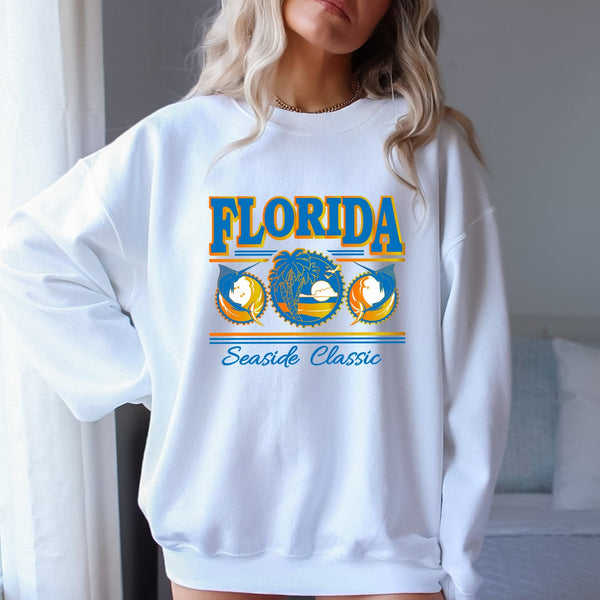 Florida Sweatshirt, Florida Crewneck, Florida Shirt, Caribbean Beach Pullover, Spring Break Beach Sweatshirt, Beach Cover Up