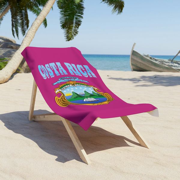 Costa Rica Beach Towel, Personalized Beach Towels, Pool Towels, Adult Beach Towels, Monogrammed Pool Towels, Pattern Pool Towels
