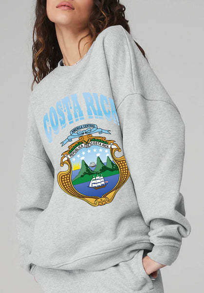 Costa Rica Sweatshirt, Costa Rica Crewneck, Costa Rica Shirt, Caribbean Beach Pullover, Spring Break Beach Sweatshirt, Beach Cover Up