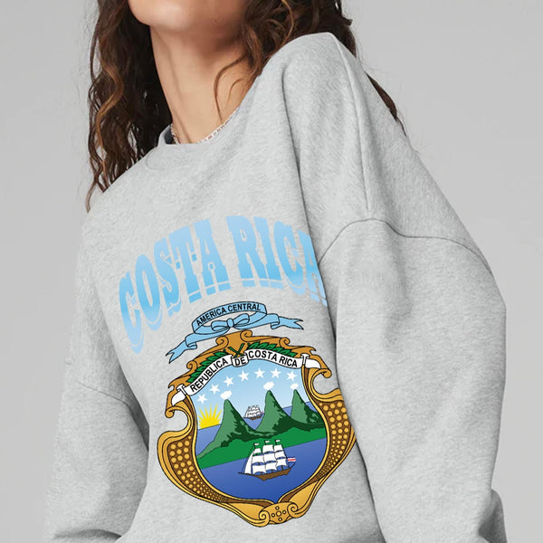 Costa Rica Sweatshirt, Costa Rica Crewneck, Costa Rica Shirt, Caribbean Beach Pullover, Spring Break Beach Sweatshirt, Beach Cover Up