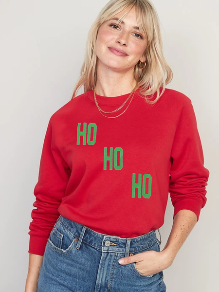 Holiday Felt Letter Sweatshirts