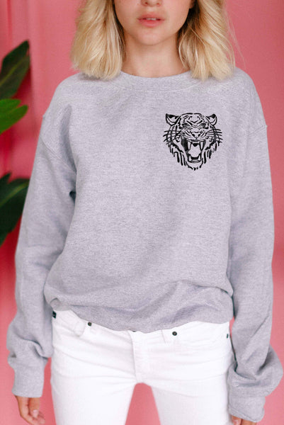 Tiger print sweatshirt