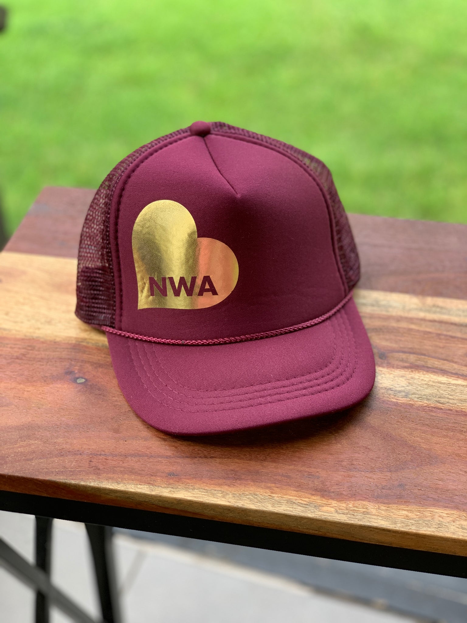 Maroon 💛 NWA Trucker Hat