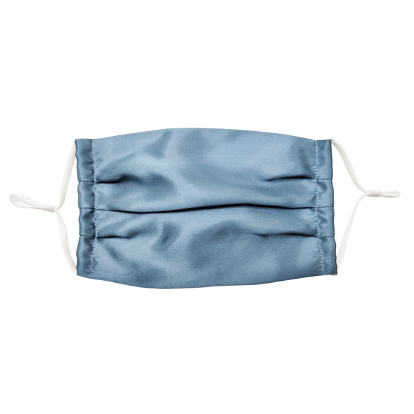 lake blue silk mask